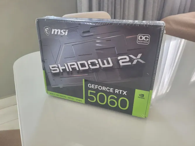 PLACA DE VIDEO GPU NVIDIA RTX 5060 8GB MSI SHADOW 2XOC LACRADA E NOTA FISCAL