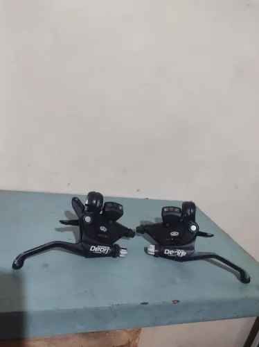 Manetes de freio vbrake integrado passador de marcha Shimano Deore ST-M510 3x9v via japan 
