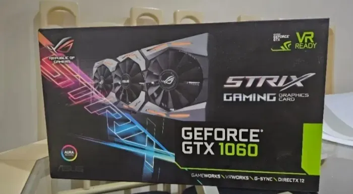 Placa de Vídeo Gtx 1060 6gb Asus Strix OC Edition Triple Fan
