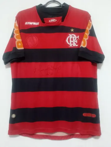 Camisa Flamengo Modelo Época 2011 #10 Ronaldinho Autografada Raridade
