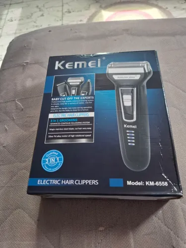 Máquina de cortar cabelo kemei 3 em 1