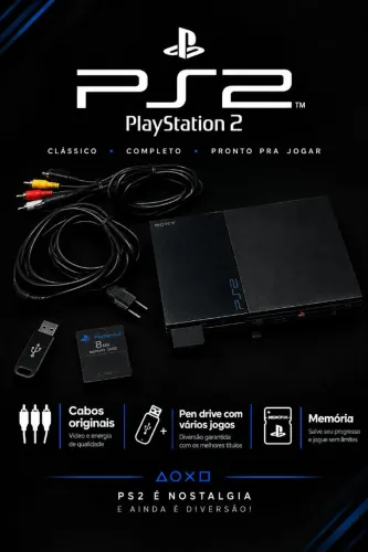 Vendo ps2 semi novo