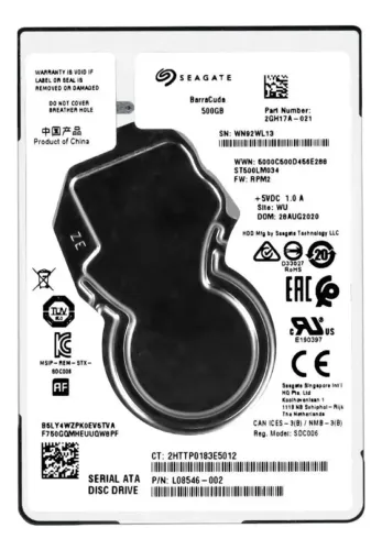 HD interno Seagate Barracuda ST500LM034 500GB - Excelente