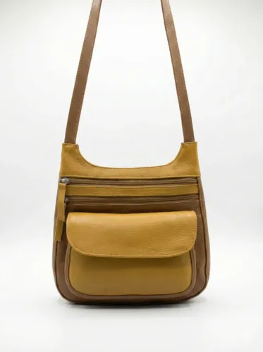 Código 005 - Bolsa em Couro Legítimo - Fabricação própria