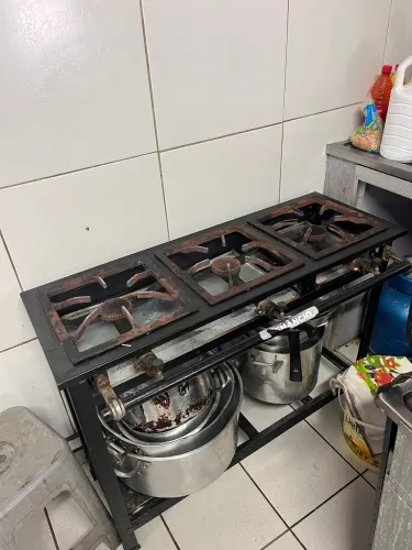 Fogão industrial 3 bocas alta pressão 