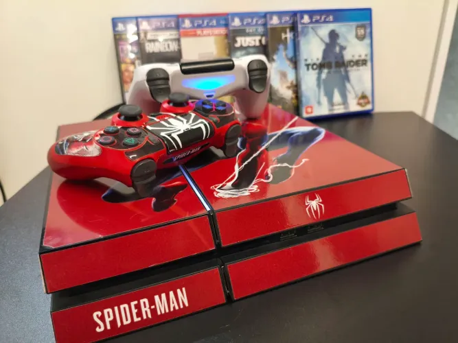 PS4 PERSONALIZADO ADESIVO SPIDER-MAN À VENDA ?