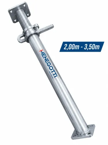 Escora Galvanizada Menegotti 2,00m a 3,50m - Nova
