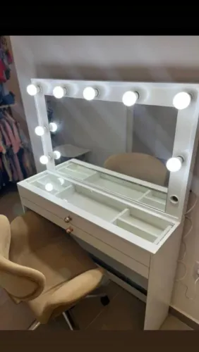 Penteadeira Camarim 100% MDF 1 metro comprimento 9 bocais