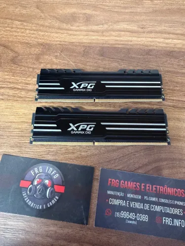 Memória Ram XPG GAMMIX D10, 2x8GB, 3200MHz, DDR4, Black