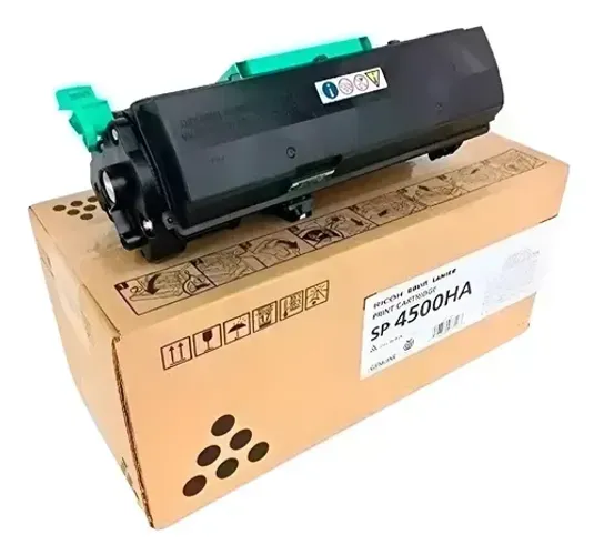 Lote com 4 Toner Ricoh Sp4500Ha / 407316 Original Novo Caixa Boa e Caixa Avariada