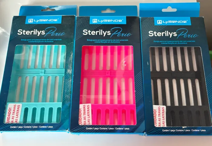 Estojo de plástico esterilização