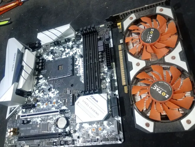 Placa mãe asrock B450M + placa de vídeo zotac(ler anúncio)