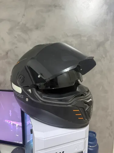 Capacete Masculino Axxis Hawk Sv Solidt Preto Fosco