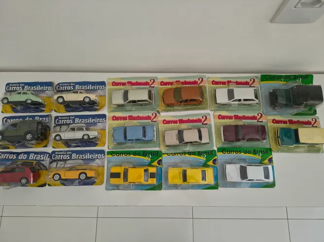 Miniaturas da coleção carros do Brasil, carros nacionais, carros Brasileiros