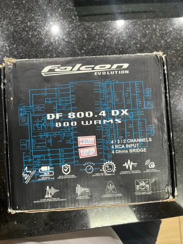 Módulo Amplificador Falcon DF 800.4 DX - 800W RMS - 4 Canais (Classe D)