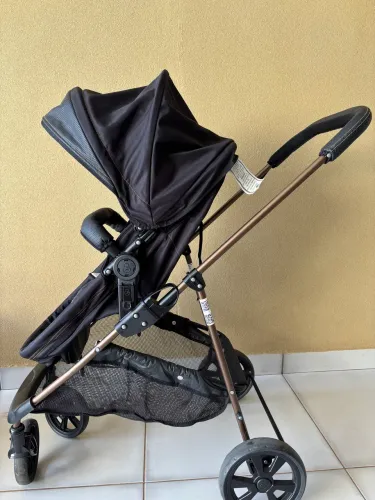 Oportunidade! Carrinho de bebê Napoli Galzerano Trio Completo *Impecável*