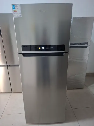 Geladeira Midea INOX com cervejeira Bivolt
