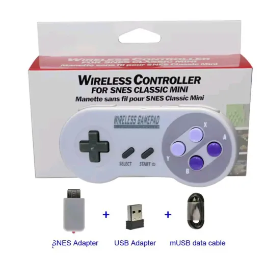 Controle Estilo Super Nintendo Sem Fio! Reviva Sua Nostalgia Dos 90! Com Baixo Custo!!!