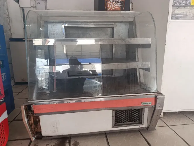 Expositor de frios (precisa de reparos) funciona normal