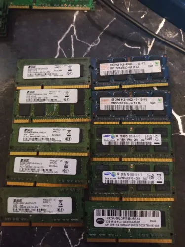 KIT 9 MEMÓRIAS RAM DDR3 DE NOTEBOOK 2GB
