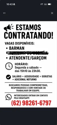 Garçom/barman