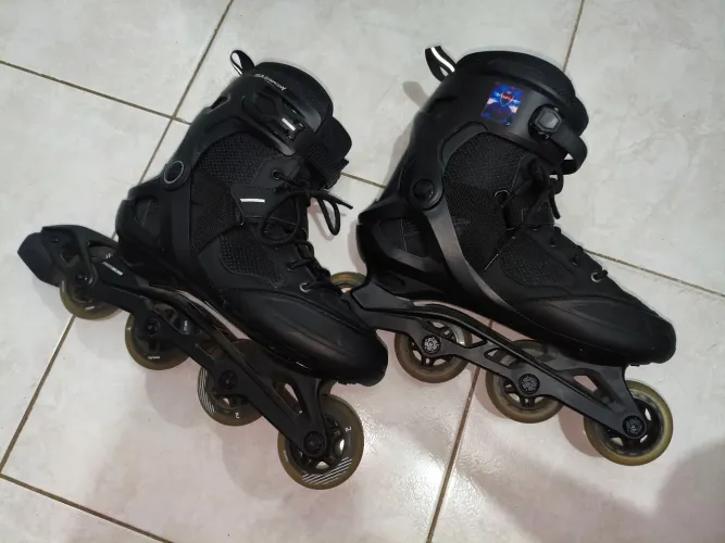 Patins In Line Fit 100 + Kit de proteção