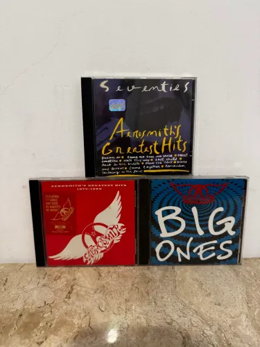 CD: Aerosmith Greatest Hits Seventimes + 1973 - 1988 + Big Ones - Excelente Estado