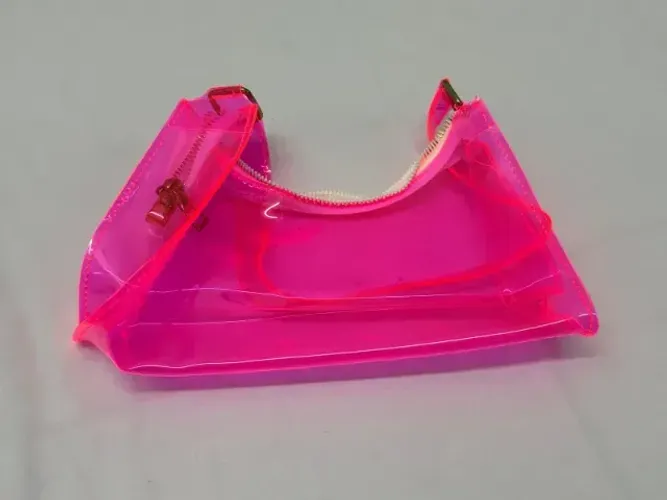 Bolsa Rosa Transparente
