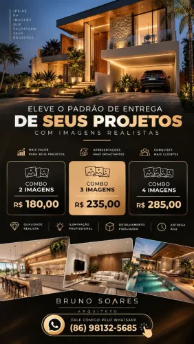 Renderização de Projetos / Arquiteto