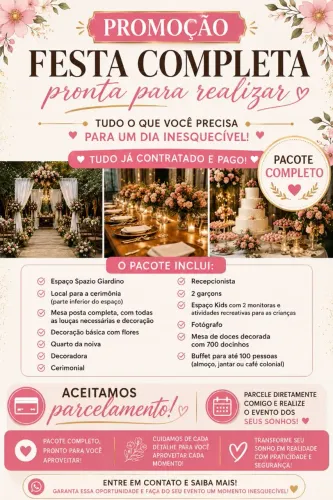 Festa Completa ? Uma Oportunidade Imperdível!
