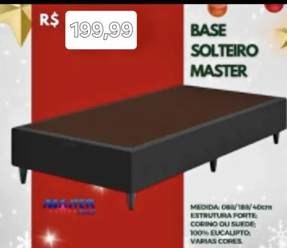 Base de cama solteiro