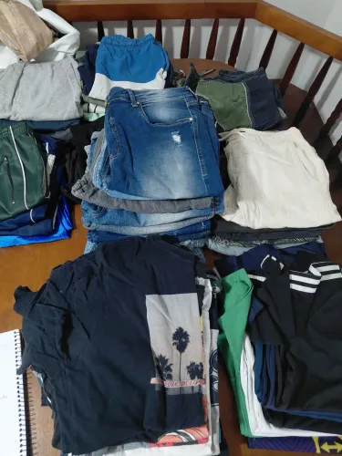 Lote 60 peças Verão Menino 12/13 anos