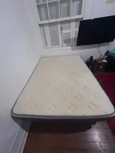 CAMA BOX COM COLCHÃO KING STAR CASAL - 4 ANOS DE USO