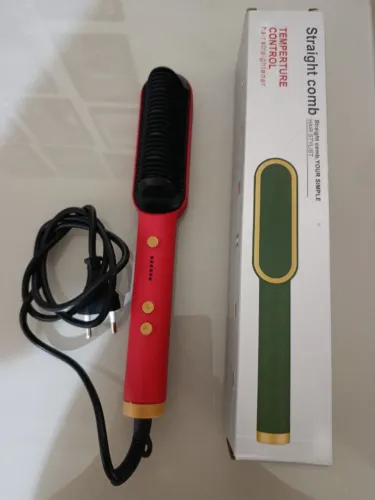Escova alisadora elétrica para todos os tipos de cabelo com controle de temperatura. 45w.