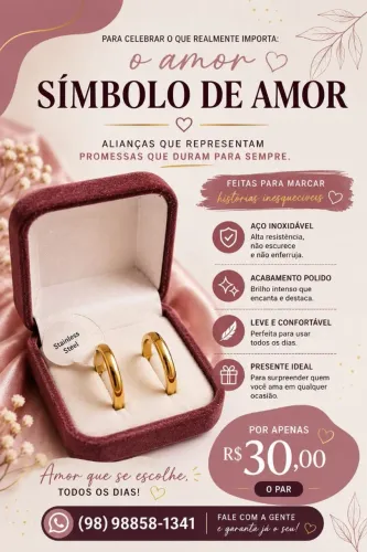 Par de alianças 