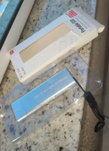 Case 10 Gbps USB 3.2 Gen 2 M2 Nvme SSD Liga de Alumínio