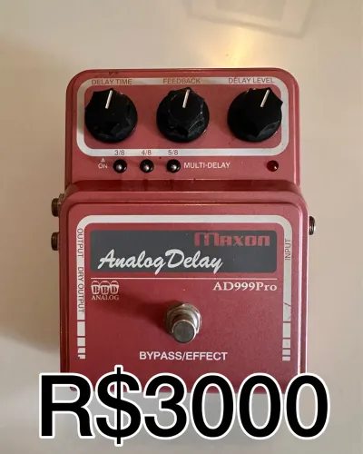 Pedal Maxon Analog Delay Pro Ad999pro Não Strymon Mxr Boss