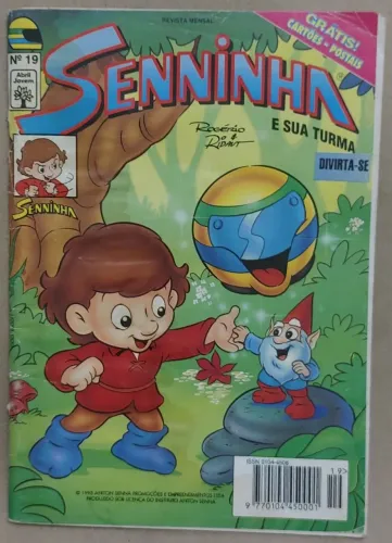 Revista Gibi Senninha 19 com 1 cartão postal