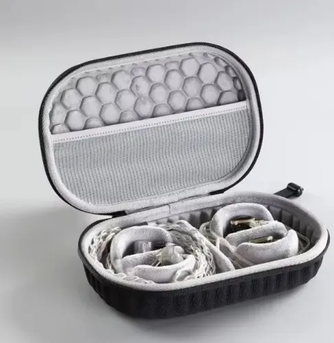 Bolsa rígida para transporte e proteção de fones IEM - estojo de alta fidelidade Estojo c