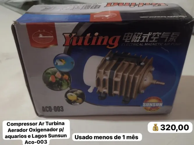 Compressor AR para aquarios,Lagos etc