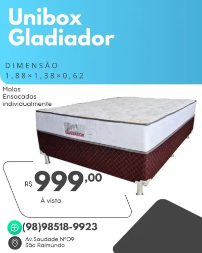 Unibox Casal Em Molas Ensacadas-Frete Grátis!!?