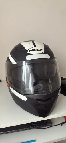 Capacete Helt Hippo Glass Spirit Escamoteável Com Viseira Solar