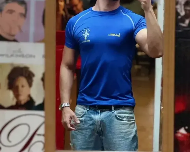 Camisa Brasil de Compressão Masculina