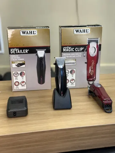 Kit máquinas wahl shaver corte e acabamento