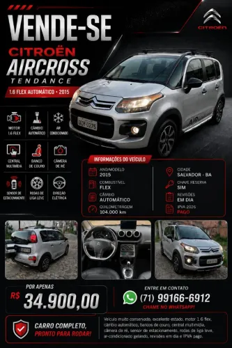 Citroen Aircross Tendance 1.6 Flex 16V 5P Aut. 2015
