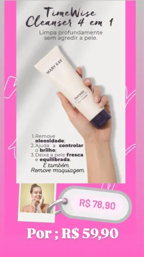 Sabonete facial - TimeWise Cleanser 4 em 1 MaryKay