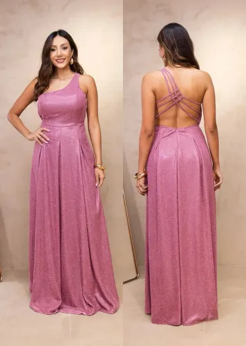 Vestido festa rose 