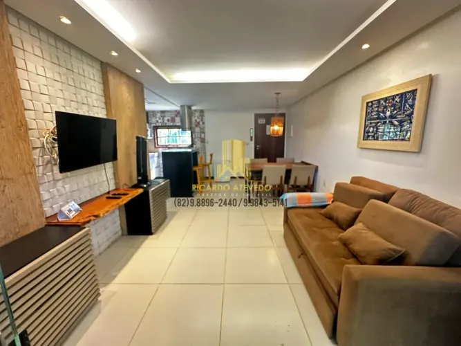 Villas do Pratagy, 103m², totalmente mobiliado, 02 quartos
