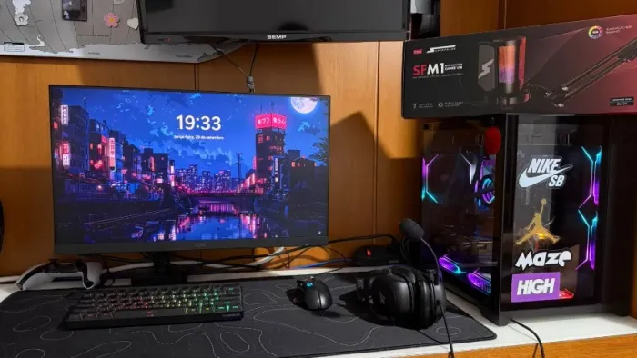 PC Gamer Completo - Ryzen 5 5600GT + RX 7600 8GB + 32GB RAM + Monitor 180Hz | Completo