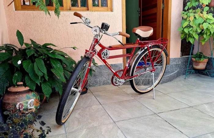 Bicicleta Caloi Barra Forte - Totalmente Restaurada e Customizada, item de Colecionador 